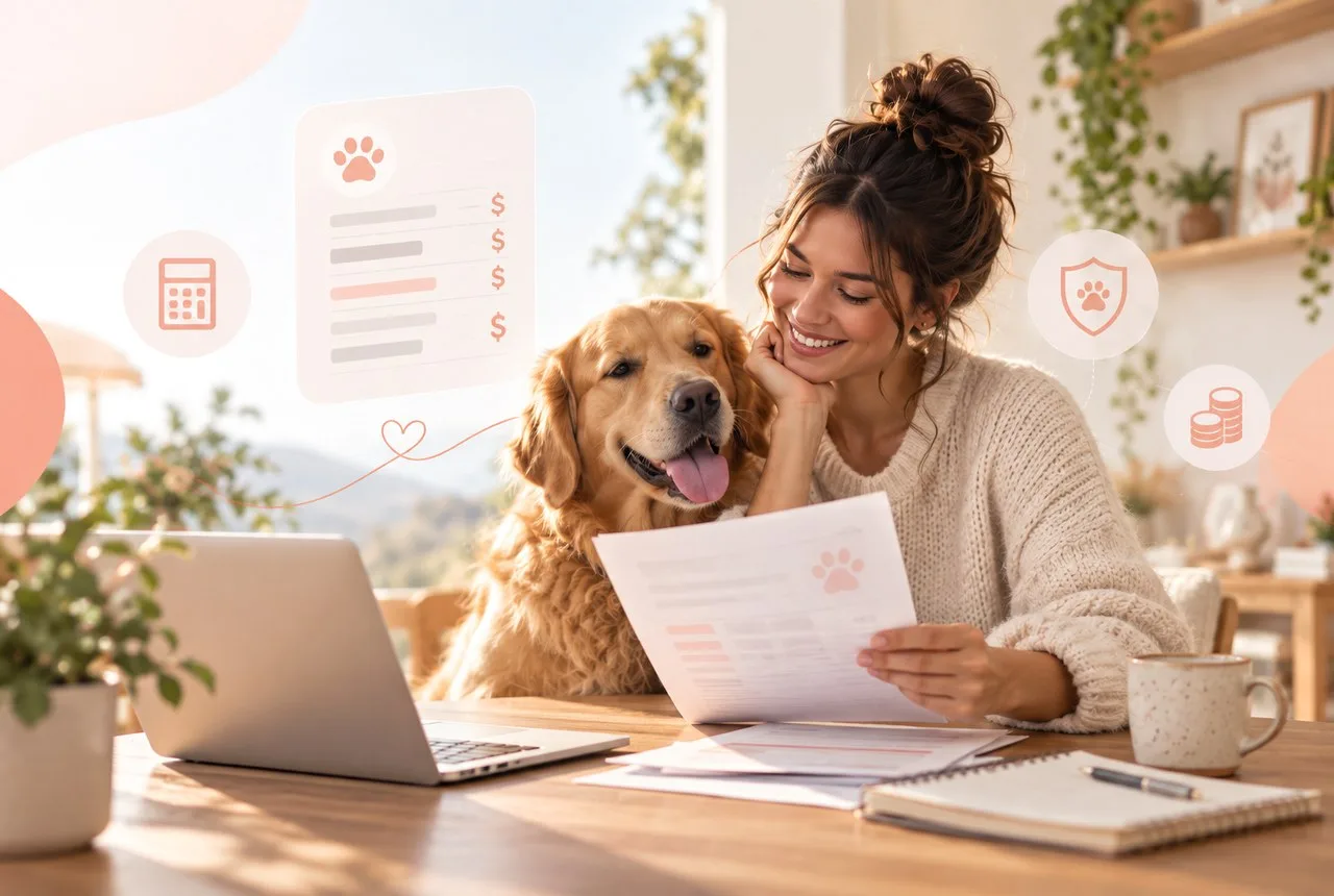 Pet owner comparing options for pet insurance in mississippi